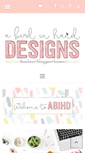 Mobile Screenshot of abirdinhanddesigns.com